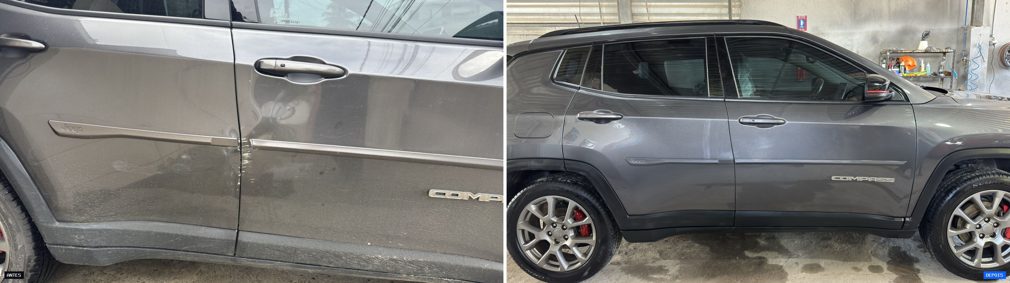 Jeep COMPASS SPORT T270 1.3 TB 4x2 Flex Aut. — Antes e Depois
